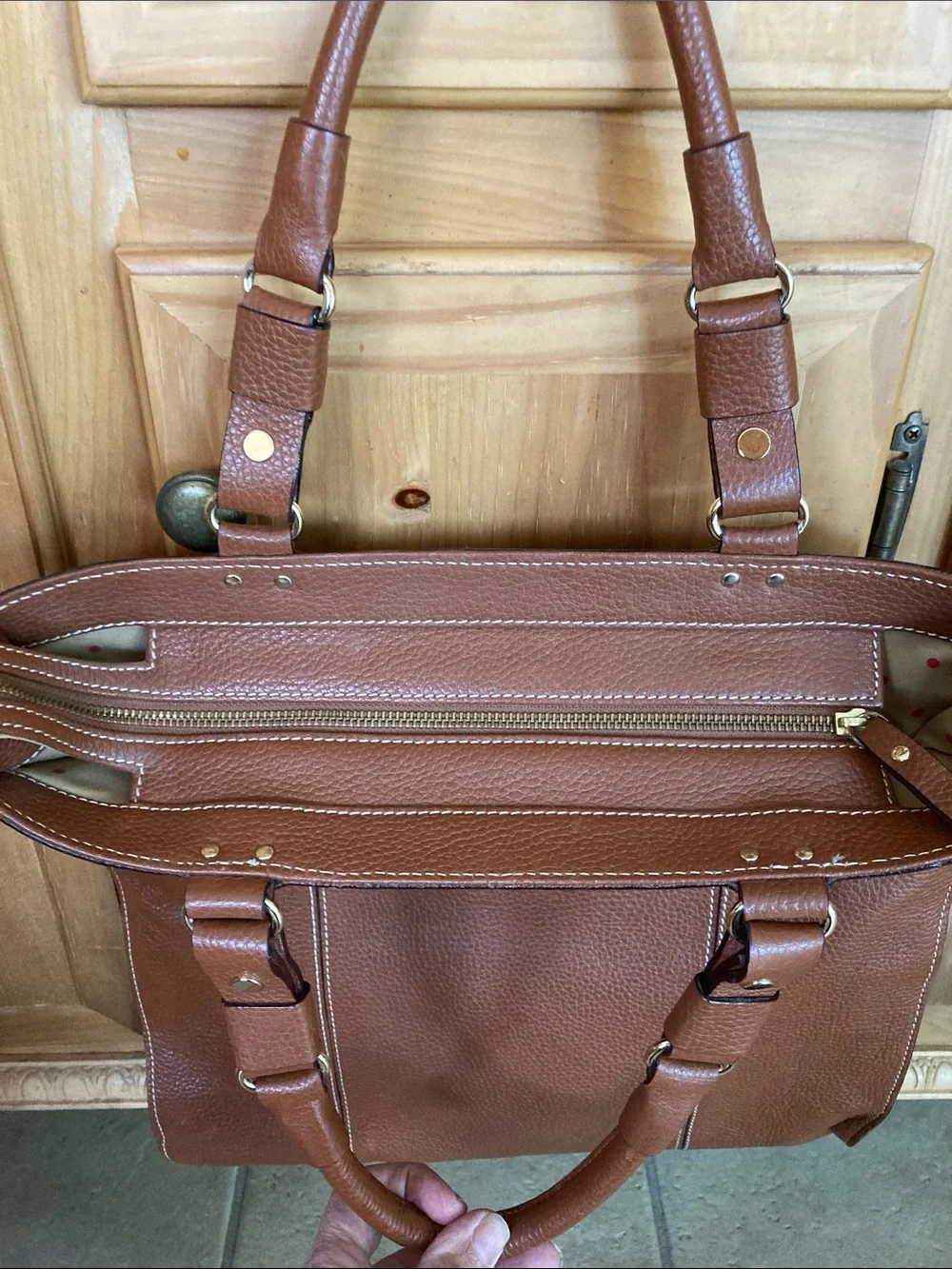 kate spade Cognac Leather Tote Bag